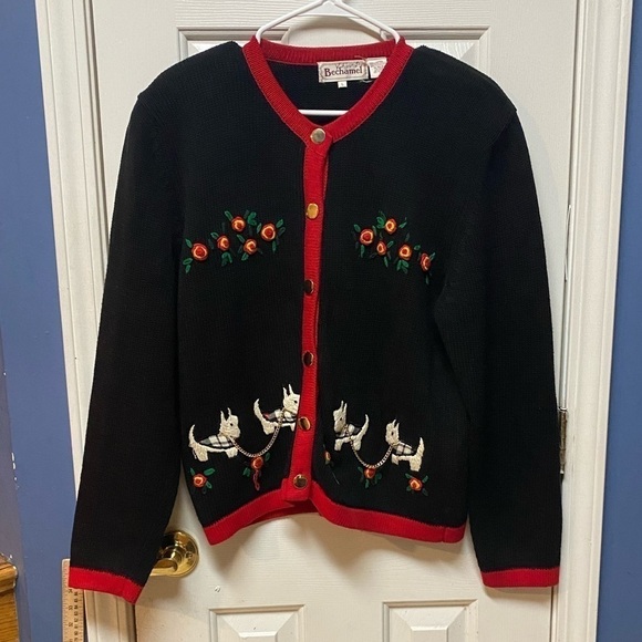 1990's Bechamel Festive  Womens sweater 
Cardigan - Picture 1 of 6